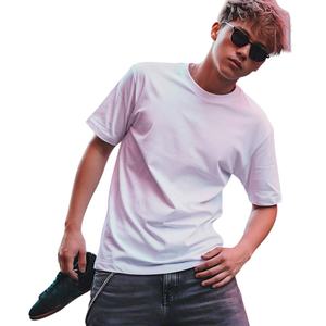 Alta calidad bajo MOQ peso pesado 260g camiseta transpirable de gran tamaño suelta personalizada 100% algodón camiseta para hombres ajuste suelto - Product Image 1