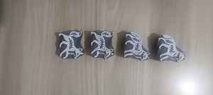 Bloques de impresión de madera tallados a mano y grabados, reutilizables, para estampado textil, DIY, henna, artesanía india, con patrones florales de Sheesham - Product Image 3