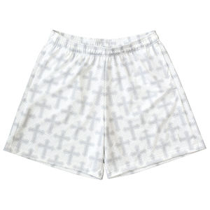 100% Polyester Fully Sublimation Unisex Basketball Custom Mens Mesh Shorts Double <b>Layer</b> 7 Inch Mesh Shorts With Pockets - Product Image 4