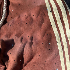 Sweatpants Manufacturer Custom Streetwear Straight Leg Vintage Heavyweight Cotton Puff Print <b>Stacked</b> Baggy Sweatpants - Product Image 4