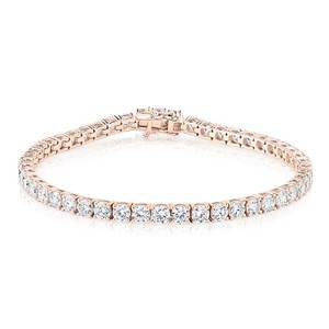 Pulsera de tenis de oro de 14K con diamantes cultivados en laboratorio de 7.3 CT, corte brillante, certificado IGI, chapado en rodio, joyería de lujo para ocasiones festivas - Product Image 5