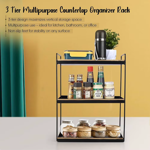 Unicorn Handicrafts Metal and Wooden <b>Storage</b> Organizer for Desk Office Home Kitchen <b>Bathroom</b> Supplies and Accessories - Product Image 6