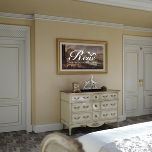 Meuble Offre Spéciale avec 9 armoires no 1357 en bois d'acajou design vintage classique pour salon ou chambre à coucher - Product Image 3