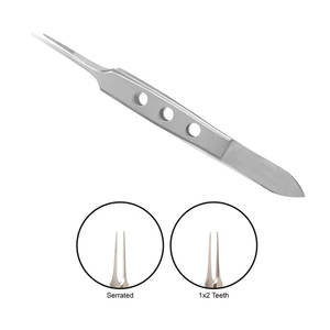 Pinzas de Fijación Rectas Dentadas Delicadas de 8.5cm para Cirugía Oftálmica, Manipulación de Tejidos y Aplicación de Apósitos en Oftalmología - Product Image 5