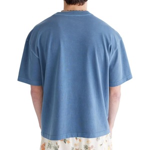 T-shirt homme coupe ample délavée effet soleil, 100% coton éponge, impression graphique personnalisée DTF, haute qualité - Product Image 6