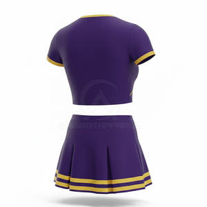 ชุดเครื่องแต่งกายเชียร์ลีดเดอร์สมัยใหม่ พร้อมตัวเลือกแขนเสื้อ ทรงกระชับ ผ้าเนื้อยืดหยุ่น เหมาะสำหรับการเคลื่อนไหวอย่างแอคทีฟ - Product Image 2