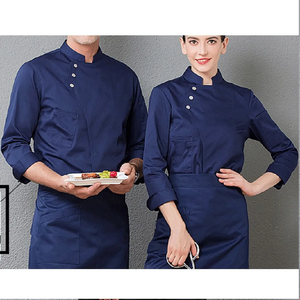 Uniforme de Chef en Coton en Gros, Haute Qualité, Respirant, Manches Longues, Unisexe, Vêtements de Cuisine, Broderie Personnalisée pour Hôtels - Product Image 5