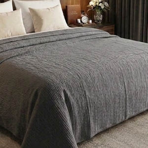 100% Cotton Muslin AC <b>Blanket</b> | 4 Layer Textured Breathable Summer Throw | Lightweight <b>Blanket</b> for AC Rooms | All Season Comfort - Product Image 5