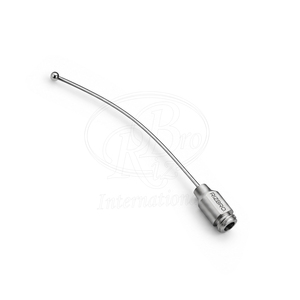เข็มฉีดยาแบบปรับได้ Rizbro International ทำจากสแตนเลส ปลายเข็มแบบลูกบอล ขนาด 3 มม. 16G X 76 มม. สำหรับสัตว์ปีก - Product Image 1