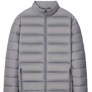 <b>Puffer</b> <b>Jacket</b> Dyed Canvas Nonwoven <b>Light</b> Weight Thick Stand Collar Warm Waterproof Windproof Reversible Eco-Friendly Customized - Product Image 5