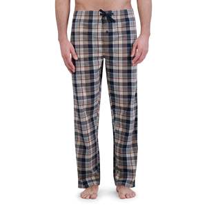 Men's Woven Sleep Pants Custom Logo OEM Made Cotton/Poly Striped Pajama Breathable Lightweight <b>Trousers</b> Button Fly <b>Elastic</b> <b>Waist</b> - Product Image 3