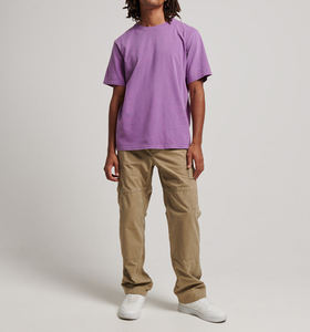 เสื้อยืดโอเวอร์ไซส์ผ้าทอเนื้อหนักสำหรับผู้ชาย เนื้อผ้านุ่ม 100% คอตตอน 210gsm ป้องกันการเป็นขุย คอกลม - Product Image 6