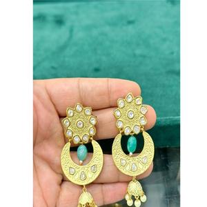 Atractivos Pendientes de Moissanita Fina de Primera Calidad Chapados en Oro Latón para Mujer, Ideales para Eventos Nocturnos y Fiestas - Product Image 1