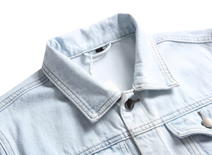 Vestes pour hommes tendance, dernières nouveautés, très vendues, élégantes, décontractées, classiques, en denim extensible, veste en jean pour hommes - Product Image 5
