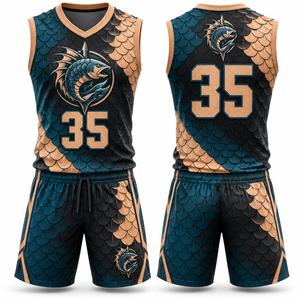 Conjunto de Uniforme de Baloncesto Atlético: Camiseta y Pantalones Cortos de Fácil Cuidado con Paneles Laterales de Contraste, Ideal para Torneos, Juegos Escolares, Ligero - Product Image 5
