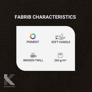 Tela de Terciopelo de Algodón y Elastano, 260 GSM, Peso Medio, Tejido Suave y Elástico, Teñido con Pigmentos, Acabado Melocotón, para Pantalones, Chaquetas - Product Image 3