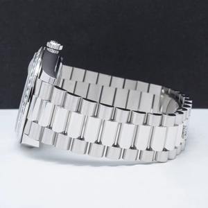 Montre pour homme de qualité export, style hip-hop, entièrement sertie de diamants, avec affichage de la date de haute qualité, pour les soirées, mouvement ETA. - Product Image 2