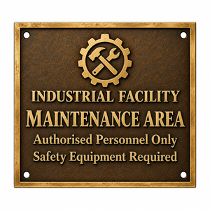 Plaque gravée en laiton massif faite à la main, enseigne métallique personnalisée, plaque signalétique d'entreprise, logo personnalisé - Product Image 4