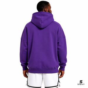 Sudadera con Capucha Unisex de Forro Polar, Corte Regular, Logotipo Estampado en la Espalda, Estilo Gótico, Lavado Ácido, Estampado Puff, Informal, Otoño, 100% Poliéster - Product Image 6