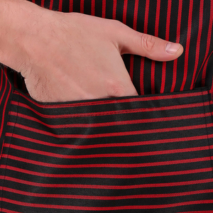 Delantal de camarero sin mangas de alta calidad, reutilizable, largo, con múltiples bolsillos, transpirable, lavable a máquina, de lona resistente. - Product Image 4