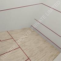 Revêtement de sol pour terrain de squash Sundek Air Cush Wood, écologique, absorption des chocs, matériau de haute qualité