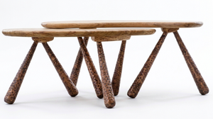 Modern Industrial Decorative <b>Coffee</b> <b>Table</b> <b>Wood</b> Top Iron <b>Legs</b> Handmade Home Living Room Furniture - Product Image 2