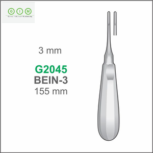 MELPEX INSTRUMENTOS DE BELLEZA Elevador Dental de Raíz con Punta Recta 2.0mm Acero Inoxidable 420 Mango Hueco 140mm Set Dental - Product Image 4