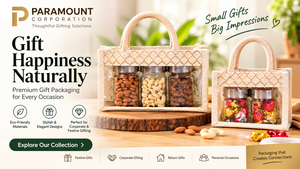Custom Jute <b>Gift</b> <b>Bag</b> with PVC Window | Eco Friendly Reusable Shopping Packaging <b>Bag</b> for <b>Gifts</b>, Hampers, Retail & Event Wholesale - Product Image 4