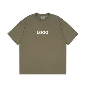 เสื้อยืดผ้าฝ้ายออร์แกนิคผู้ชาย แฟชั่นเสื้อยืดโอเวอร์ไซส์  รับออกแบบลายพิมพ์ด้วยความร้อน  เสื้อยืดโลโก้  เสื้อยืดเปล่าผู้ชายแบบสั่งทำ - Product Image 1