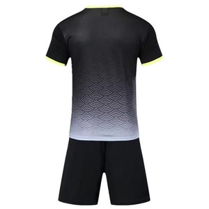 Ensemble de maillot de football jaune à col en V pour homme, manches courtes, polyester à séchage rapide, uniforme toutes saisons, vêtements de sport pour adultes - Product Image 6