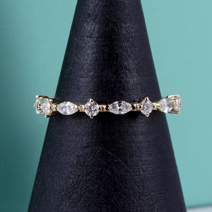 Bague de fiançailles en or blanc plaqué platine 14 carats avec diamant de 1 carat, style classique pour femme, taille brillant, pierre naturelle certifiée IGI D - Product Image 4