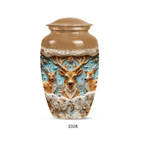 Urna Funeraria Moderna de Latón y Aluminio de Alta Calidad para Cenizas Humanas Adultas, Urna Decorativa con Tamaño Personalizable - Product Image 4