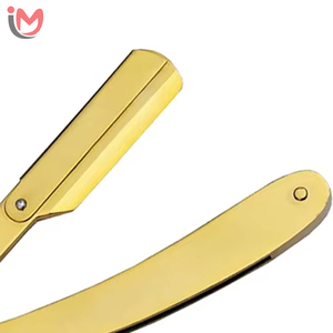 Stainless Steel Barber <b>Swing</b> Lock Razors <b>Single</b> Blade Customizable Color Feel Salon Quality Straight Edge Face - Product Image 4