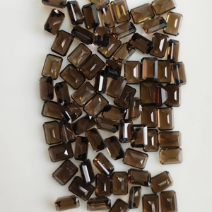 Natural Smoky Quartz 7x5MM Octagon Best Quality Loose Gemstone For Jewelry Making - Product Image 3