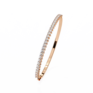 Bracelet tennis en argent 925 pour femme, serti de moissanite taille marquise, style classique pour mariage - Product Image 4