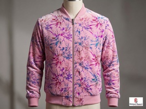 Tissu en velours imprimé en gros avec motif feuille d'or pour fabricants de vêtements, marques de mode, production de vêtements OEM - Product Image 6