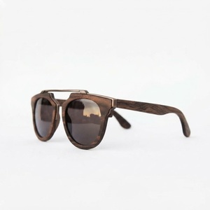 New Retro Natural Wooden Eyeglasses Custom Logo Polarized Double Bridge Sun Glasses Eco Friendly Handmade <b>Men</b> Vintage Sunglasses - Product Image 1