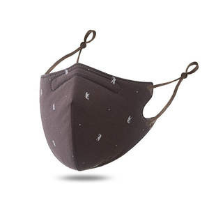 Masque facial intégral tendance et respirant en coton 100% réutilisable avec boucles d'oreille ajustables et logo personnalisé - Product Image 4