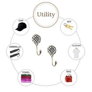 Crochets muraux doubles en métal noir de qualité supérieure pour salle de bain, cuisine, entrée – Conception durable et gain de place - Product Image 4