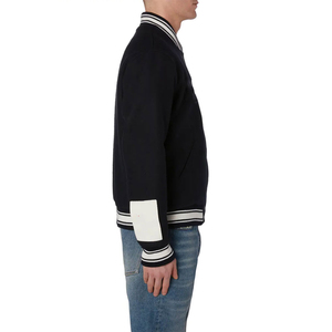 New ODM Good Quality Custom Embroidered Letterman Leather Varsity <b>Jacket</b> for Men'<b>s</b> Low Price - Product Image 4