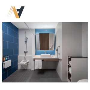 Ensemble de meubles de chambre à coucher pour hôtel avec lit queen-size et rangement fonctionnel pour la rénovation de chambres d'hôtes commerciales, utilisation Holiday Inn - Product Image 2