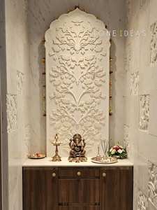 Panel de Pared de Mármol Blanco Tallado a Mano, Mural de Piedra para Pared - Product Image 2