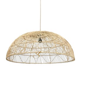 Abat-jour créatif en rotin en forme de poisson, suspension tressée à la main en forme d'animal, luminaire suspendu unique en osier pour restaurant - Product Image 2