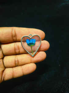 Collar con colgante de resina de flores secas de la mejor calidad, joyería de moda de estilo Vintage de orgón Floral de proveedor a granel - Product Image 4