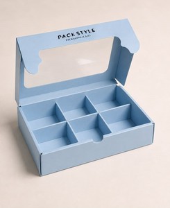 Custom Eco-Friendly UV Coated <b>Kraft</b> Corrugated Bakery <b>Box</b> with Four-Color Logo Printing - Product Image 1