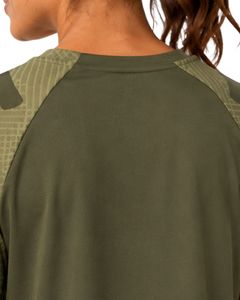 Customized Women Olive Green Camo Sports T Shirt Quick Dry Breathable Gym Running Workout Athletic Activewear Tee <b>Top</b> - Product Image 6
