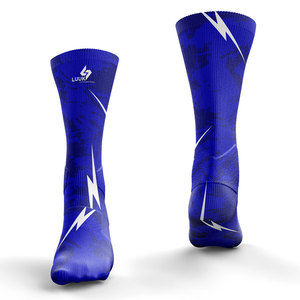 OEM <b>Custom</b> Sublimation Sports <b>Socks</b> High <b>Grip</b> Non Slip Soccer Football <b>Socks</b> Breathable Quick Dry Polyester Teamwear - Product Image 4