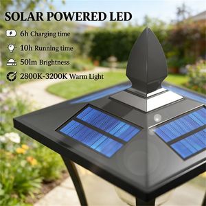 Set di 2 Luci Solari da Giardino Nere con Vaso per Fiori e Illuminazione Ambientale - Product Image 4