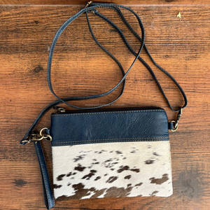 Bolso de piel de vaca con pelo en piel de vaca, bolso bandolera, bolso de compras de lujo a la moda para mujer, bolso de piel de vaca con estilo - Product Image 2