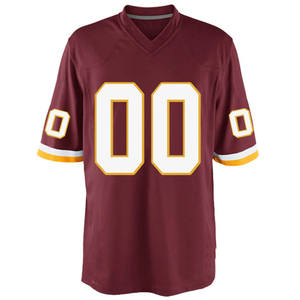 Maillot de football américain court en maille avec empiècements en sergé brodé et imprimé, et pantalon rembourré 7/8 – Vente en gros - Product Image 4